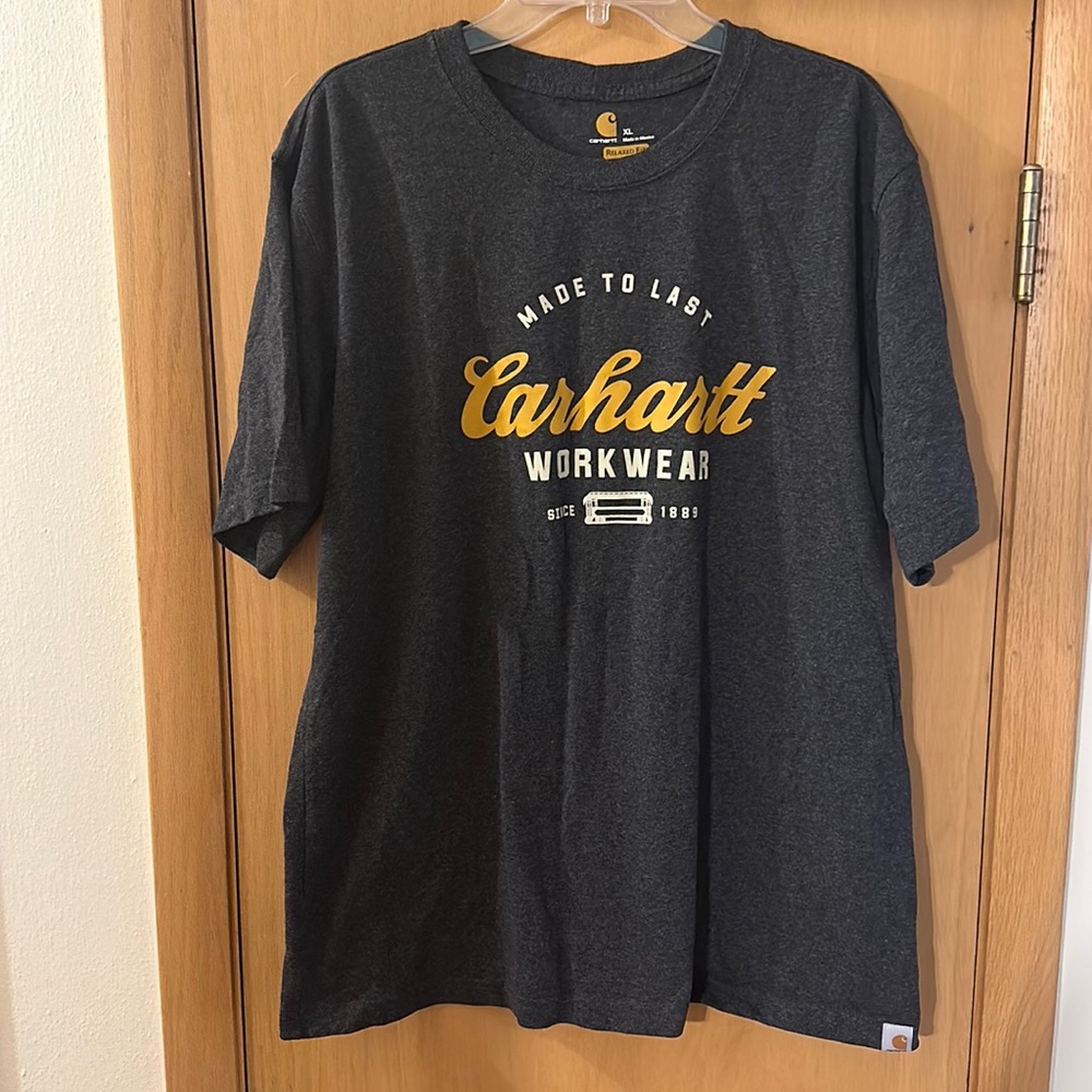 Carhartt Workwear Men’s Relaxed Fit Short Sleeve Tee T-Shirt Gray Size XL